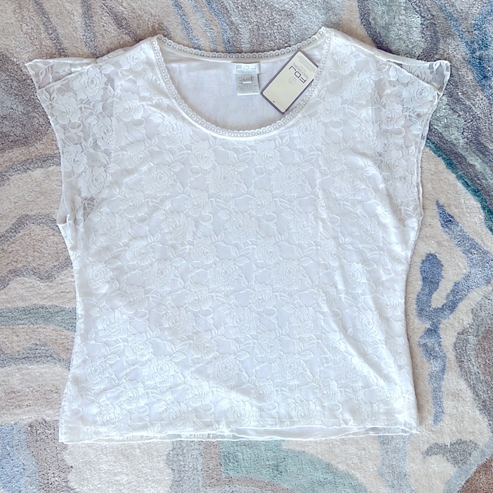 White Lace Blouse - Picture 2 of 12